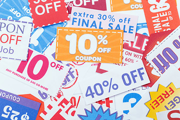 Image showing Discount coupons