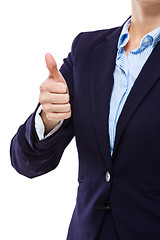 Image showing Businesswoman with thumb up