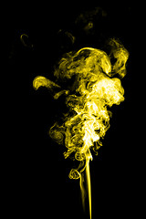 Image showing Yellow smoke
