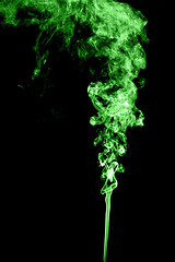 Image showing Green colored smoke