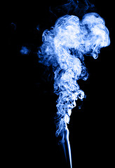 Image showing Abstract smoke isolated on black 