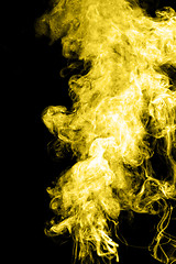 Image showing Yellow smoke