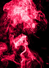 Image showing Red smoke on a black background