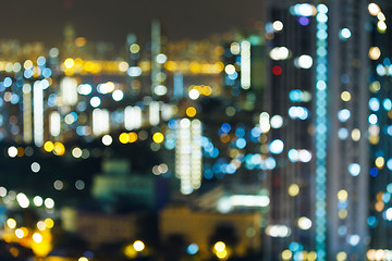 Image showing Blurred city view