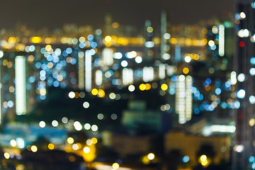 Image showing Blur of city at night