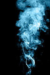 Image showing Smoke in blue