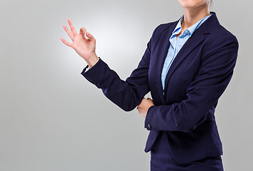 Image showing Businesswoman hand with ok sign