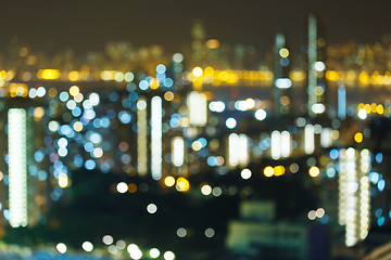 Image showing Blur city at night