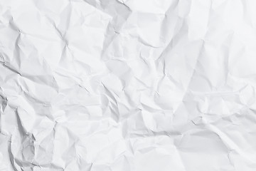 Image showing Wrinkled white paper