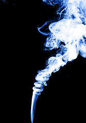 Image showing Smoke in blue