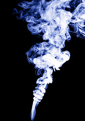 Image showing Smoke in blue