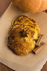 Image showing Pumpkin Fritters with cinnamon