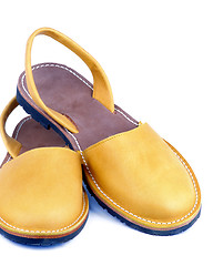 Image showing Yellow Sandals