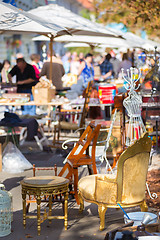 Image showing Sunday flea market.