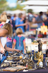 Image showing Sunday flea market.