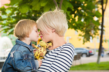 Image showing Young mother and her toddler girl