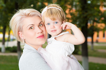 Image showing Portrait of a mother with her child