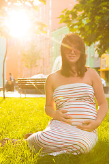 Image showing Beautiful pregnant woman