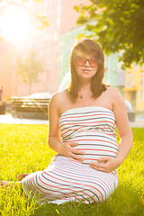 Image showing Beautiful pregnant woman