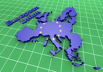 Image showing european countries 3d illustration