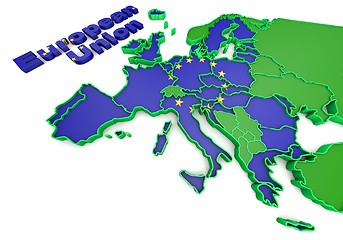 Image showing european countries 3d illustration