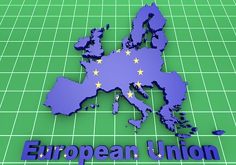 Image showing european countries 3d illustration