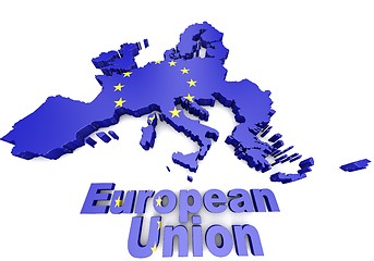 Image showing european countries 3d illustration