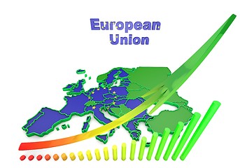 Image showing european countries 3d illustration