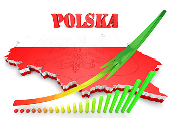 Image showing Map illustration of Poland