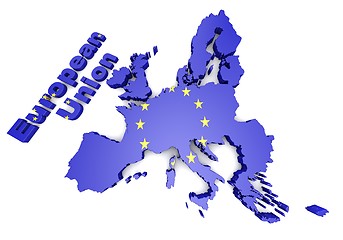 Image showing european countries 3d illustration