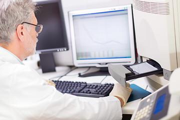 Image showing Life scientist researching in the laboratory.