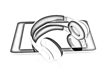 Image showing phone and headphones