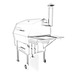 Image showing oven barbecue grill