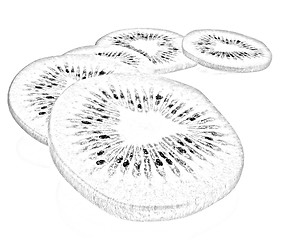 Image showing slices of kiwi