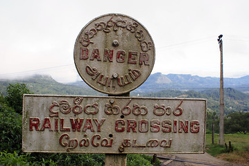 Image showing Railway sign