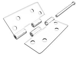 Image showing assembly metal hinges