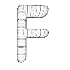 Image showing Wooden Alphabet. Letter 
