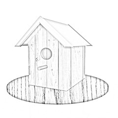 Image showing Nest box birdhouse