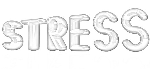 Image showing stress 3d text