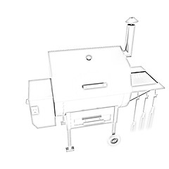 Image showing oven barbecue grill