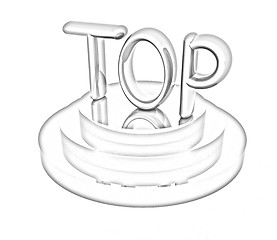 Image showing Top icon on white background