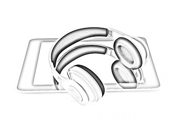 Image showing phone and headphones