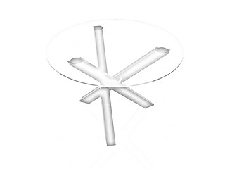 Image showing exotic glass table