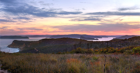 Image showing Looking over the healthlands at Box Head