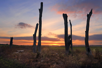 Image showing Sunset Penrith NSW Australia