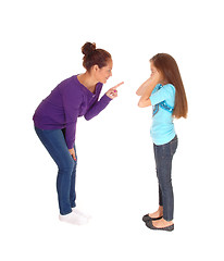 Image showing Girl is disciplined.