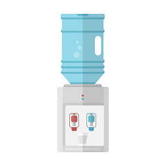 Image showing Flat vector icon for water cooler