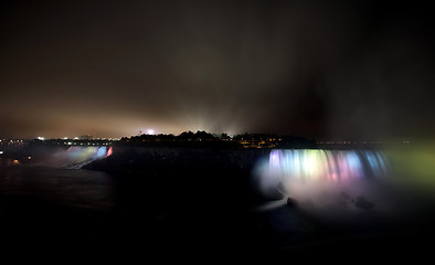 Image showing Night Photo Niagara Falls