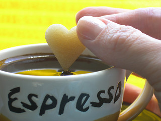 Image showing coffee cup & sugar