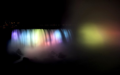 Image showing Night Photo Niagara Falls